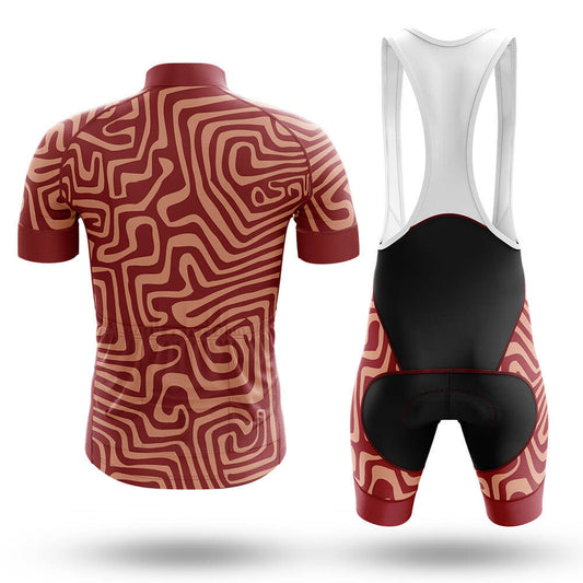 Men's Short Sleeve Cycling Jersey Aboriginal Art | RSSC Premium Cycling Kit Back View