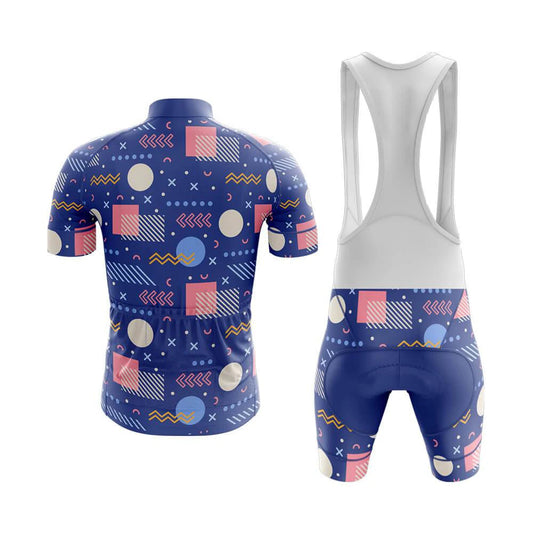 Men's Short Sleeve Cycling Jersey 90s Memphis Club | RSSC Premium Cycling Kit Back View