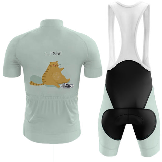 Men's Short Sleeve Cycling Jersey I'm Fat Cat | RSSC Premium Cycling Kit Back View