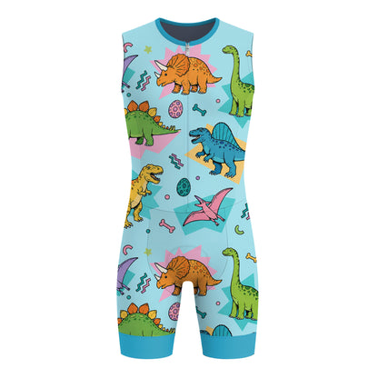 Dinosaur Men's Sleeveless Triathlon Suit