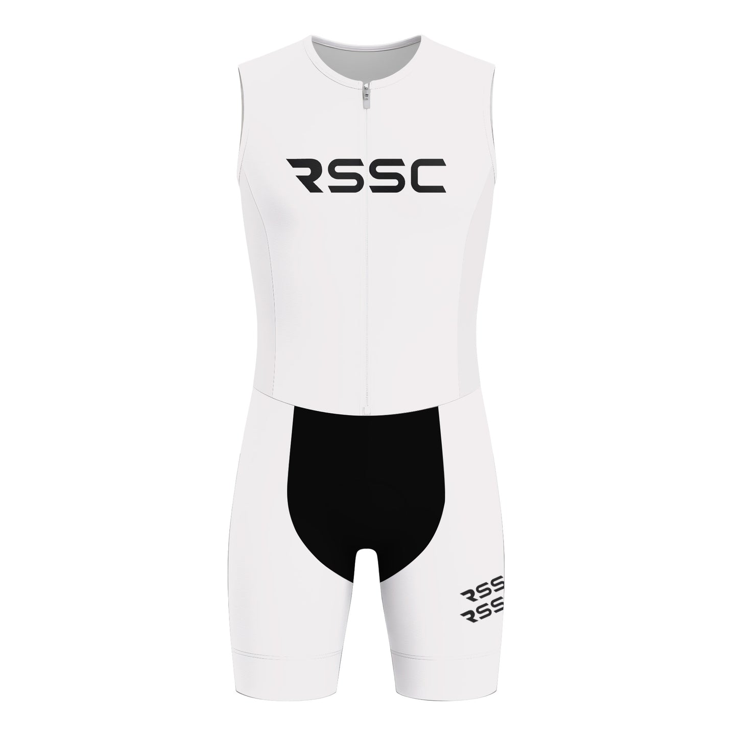 RSSC Lightweight White Men's Sleeveless Triathlon Suit