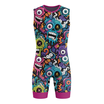 Alien Creatures Men's Sleeveless Triathlon Suit