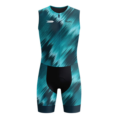 RSSC Swift Cyan Men's Sleeveless Triathlon Suit