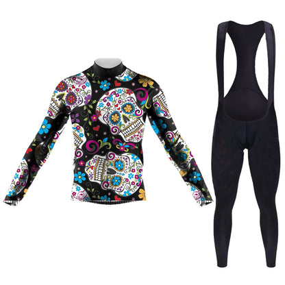 Sugar Skull Men's Long Sleeve Cycling Kit