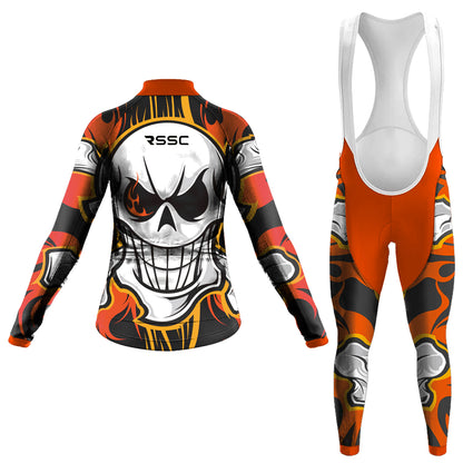 Sugar Skull Women's Long Sleeve Cycling Kit