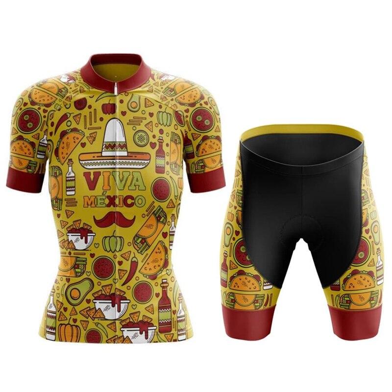 Viva Mexico Comic Women's Short Sleeve Cycling Kit | Rsscsports