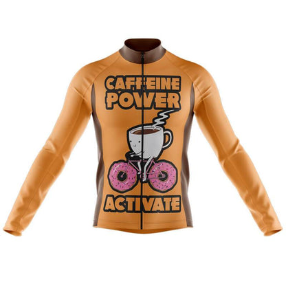 Caffeine Power Activate Men's Long Sleeve Cycling Jersey