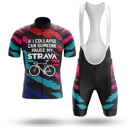 Pause My Strava Men's Short Sleeve Cycling Kit | Rsscsports