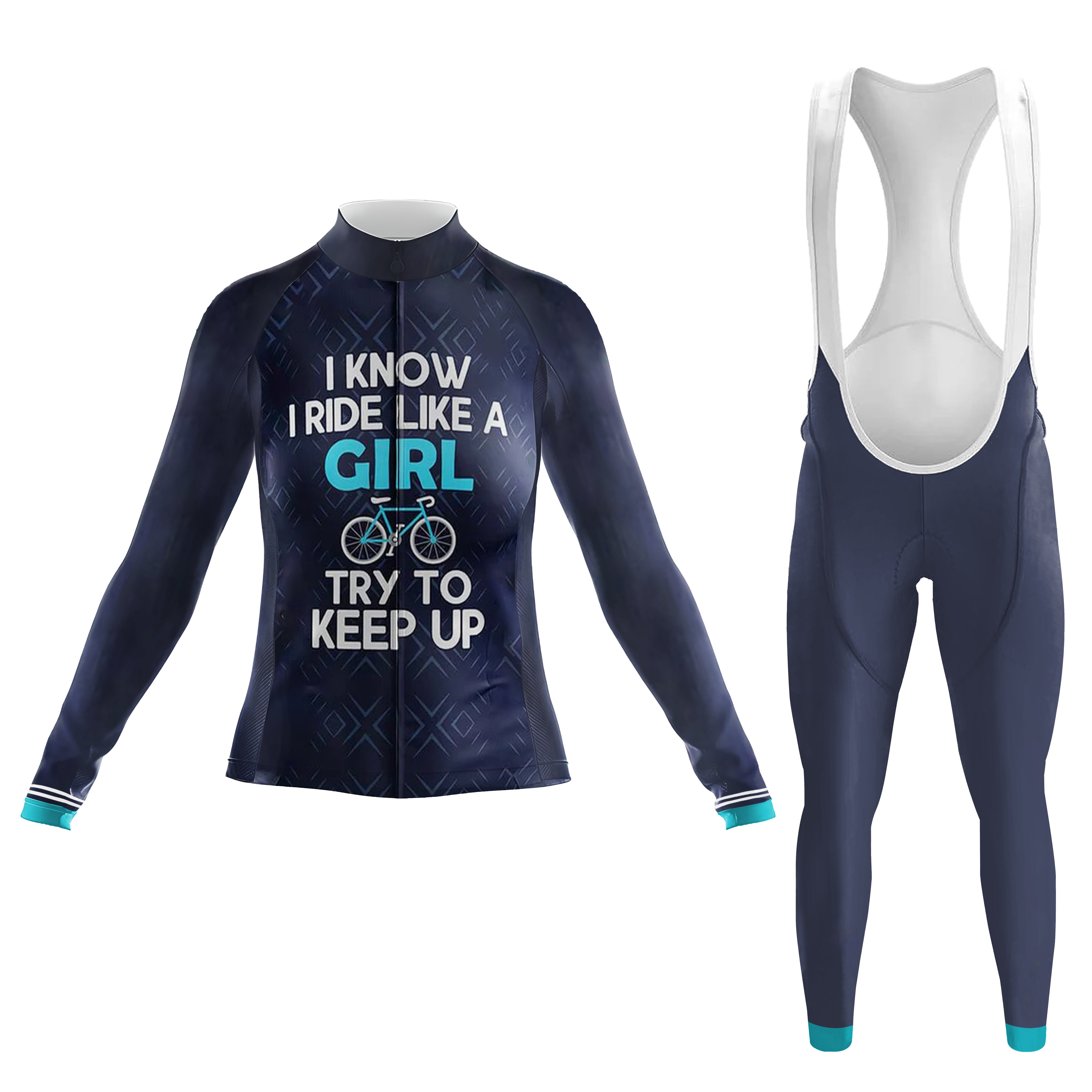 3190551 Like A Girl Women's Long Sleeve Cycling Kit – Rssc Sports