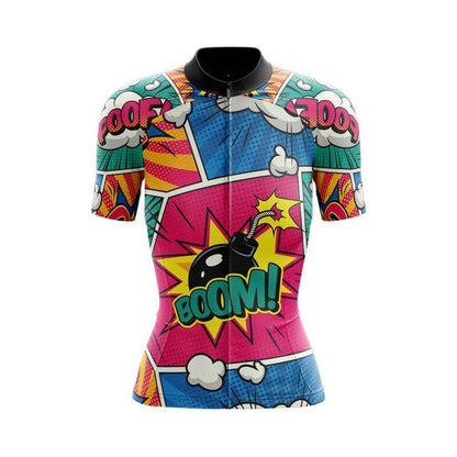 Boom Comic Women's Short Sleeve Cycling Kit