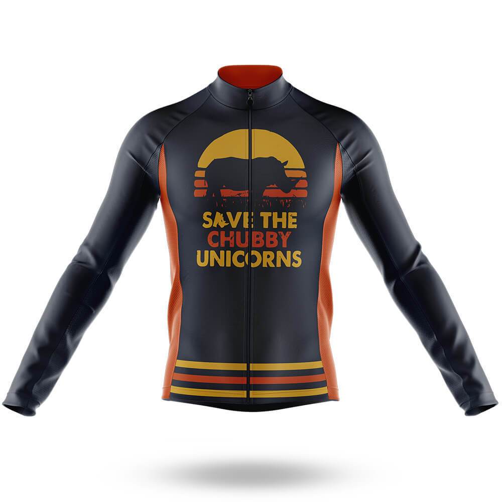 Ensemble de cyclisme à manches longues pour hommes Chubby Unicorns