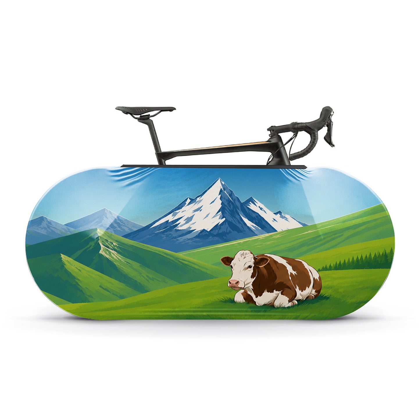Swiss Cow Bicycle Wheels Cover