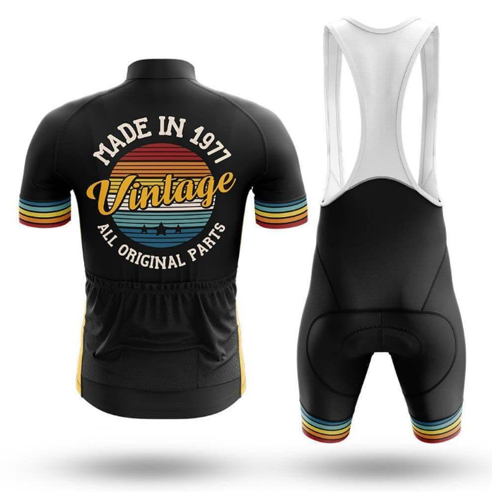 Retro Custom 1977 Year Vintage Men's Short Sleeve Cycling Kit | Rsscsports