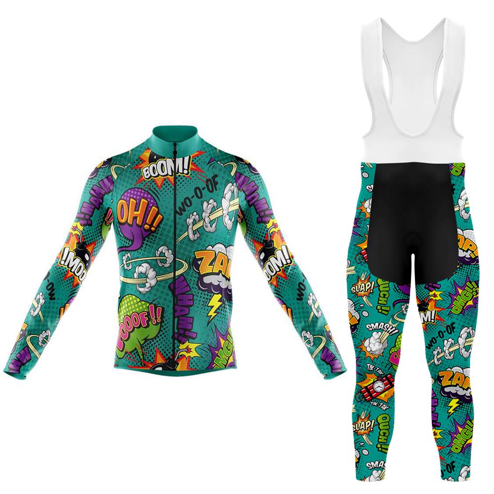 Comics Men's Long Sleeve Cycling Kit