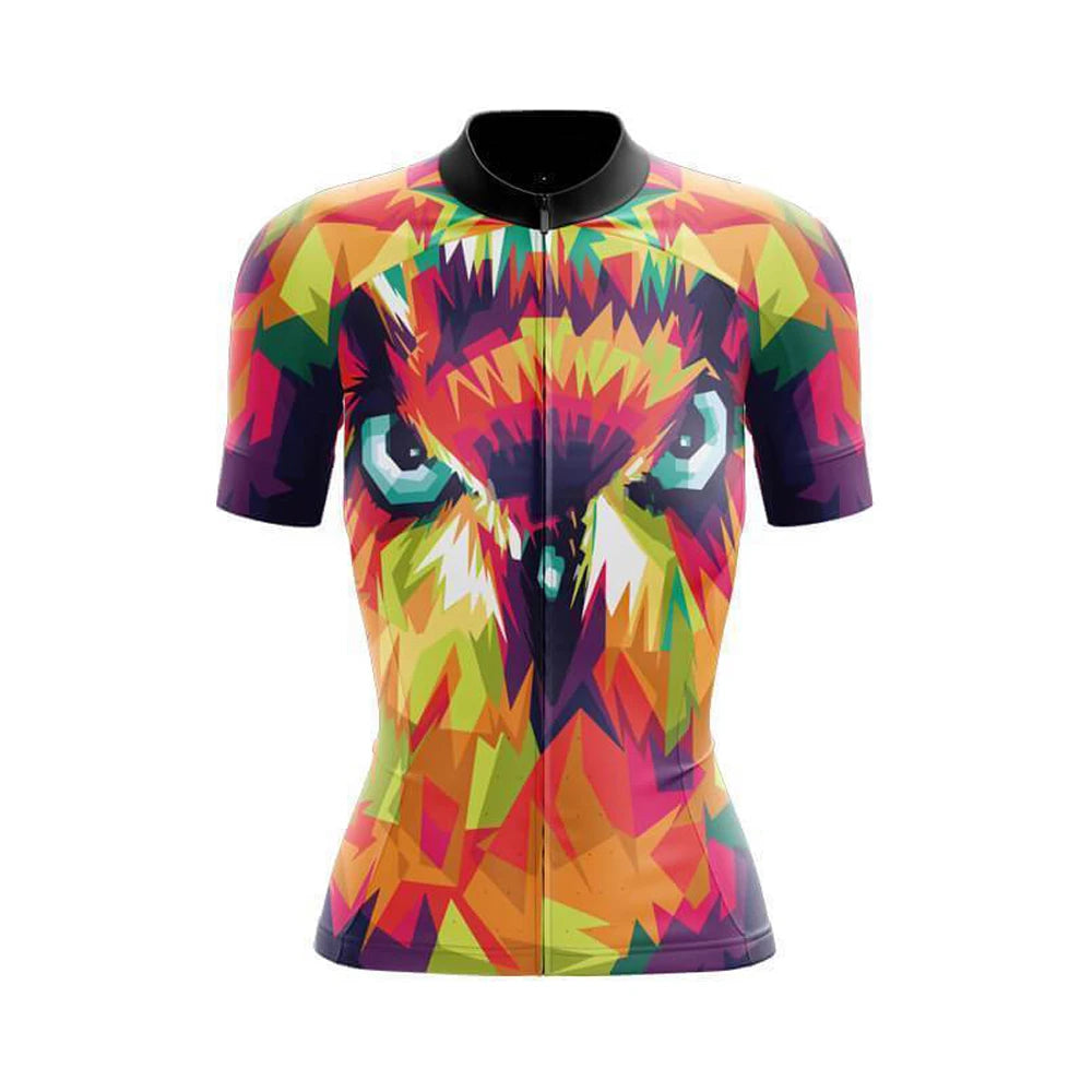 Rainbow Owl Women's Short Sleeve Cycling Kit