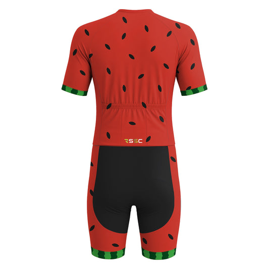 Watermelon Men's Short Sleeve Triathlon Suit