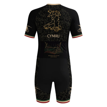 Combinaison de triathlon pour homme à manches courtes « Panda roux »