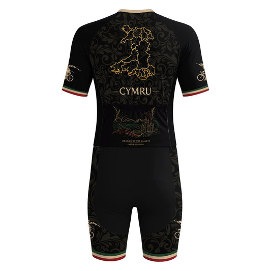 Combinaison de triathlon pour homme à manches courtes « Panda roux »