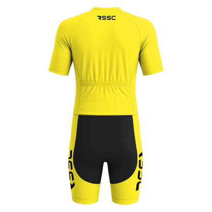Combinaison de triathlon homme à manches courtes Yellow Duck