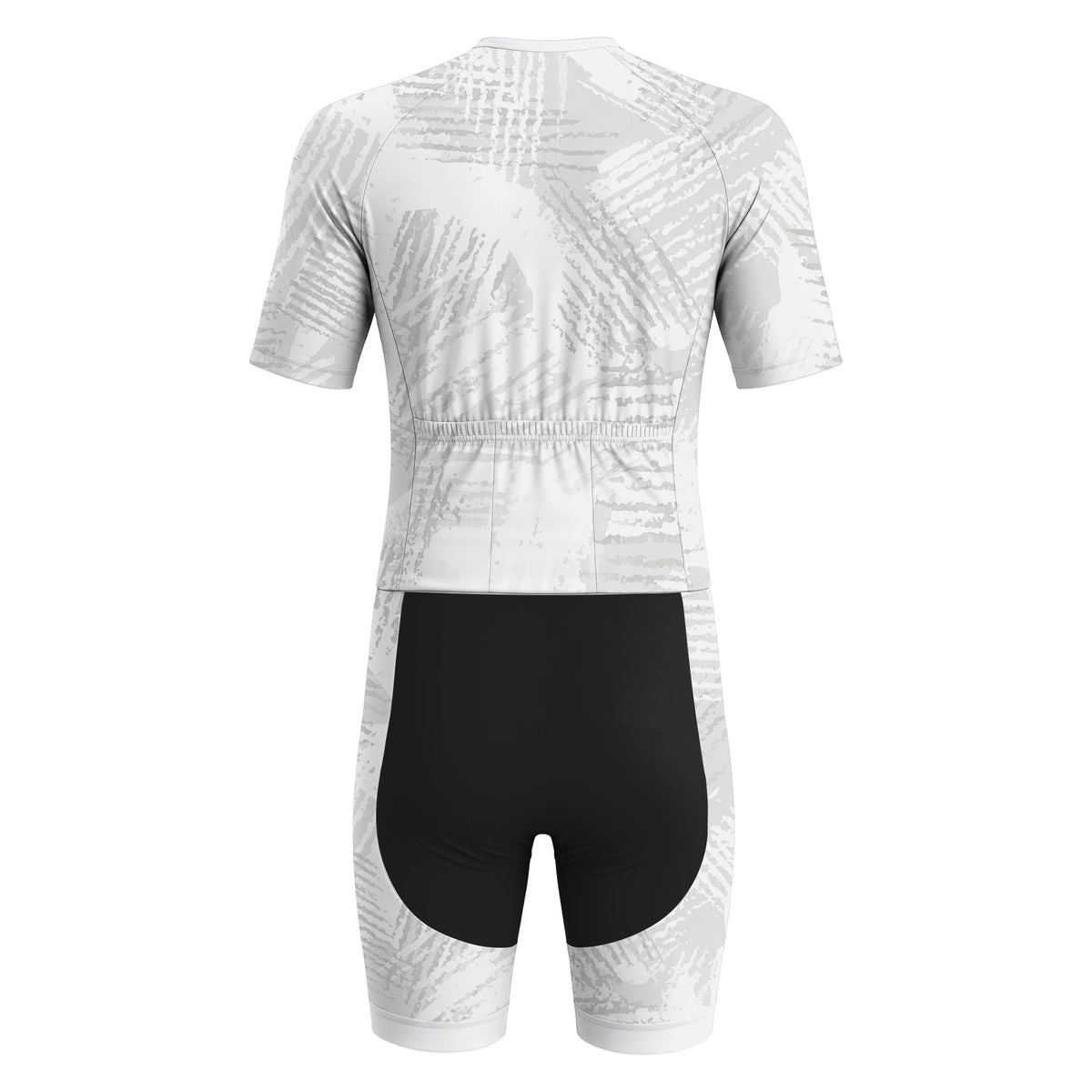 Mono de triatlón de manga corta para hombre White Velocity