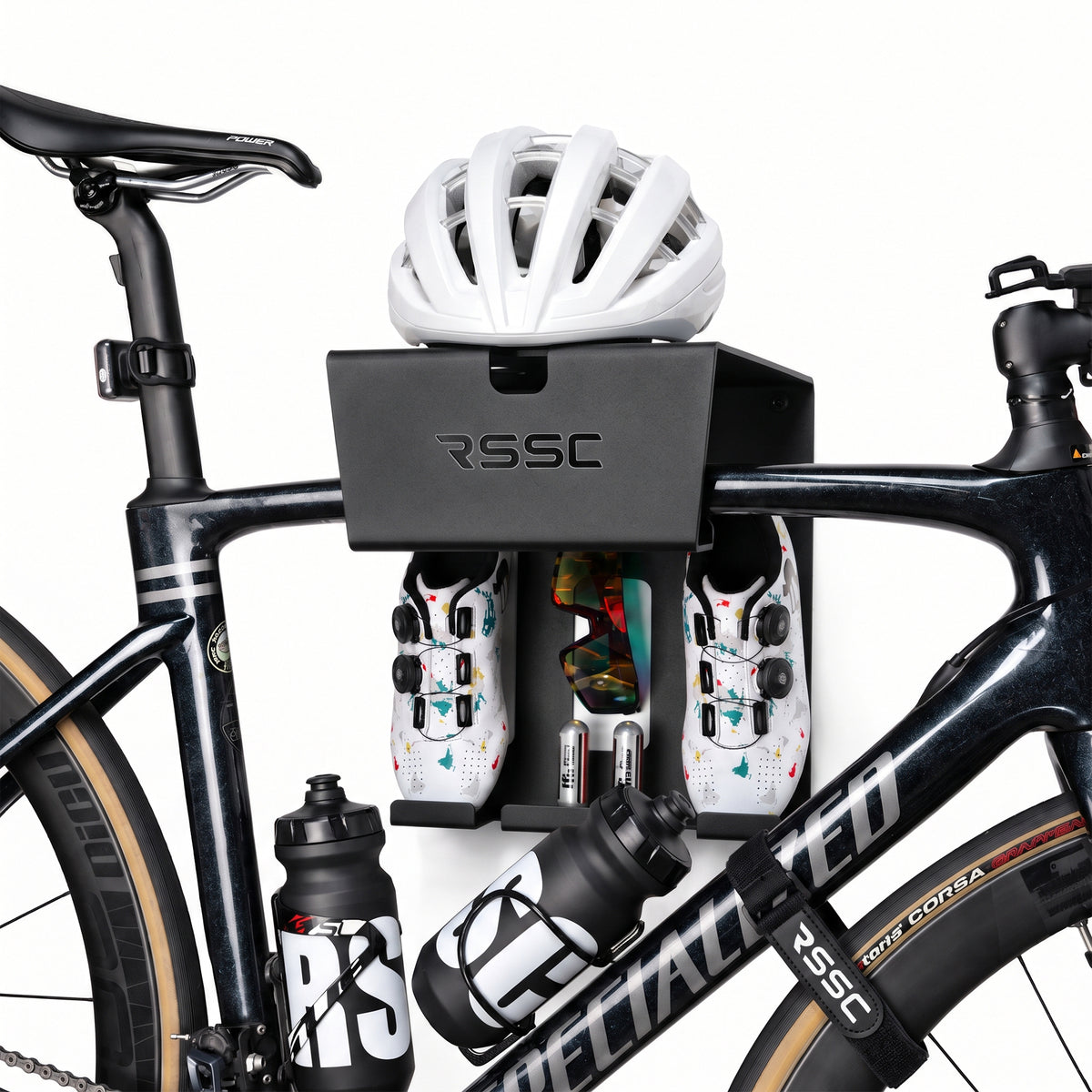 SUPPORTI DA PARETE PER BICICLETTE RSSC - NERO