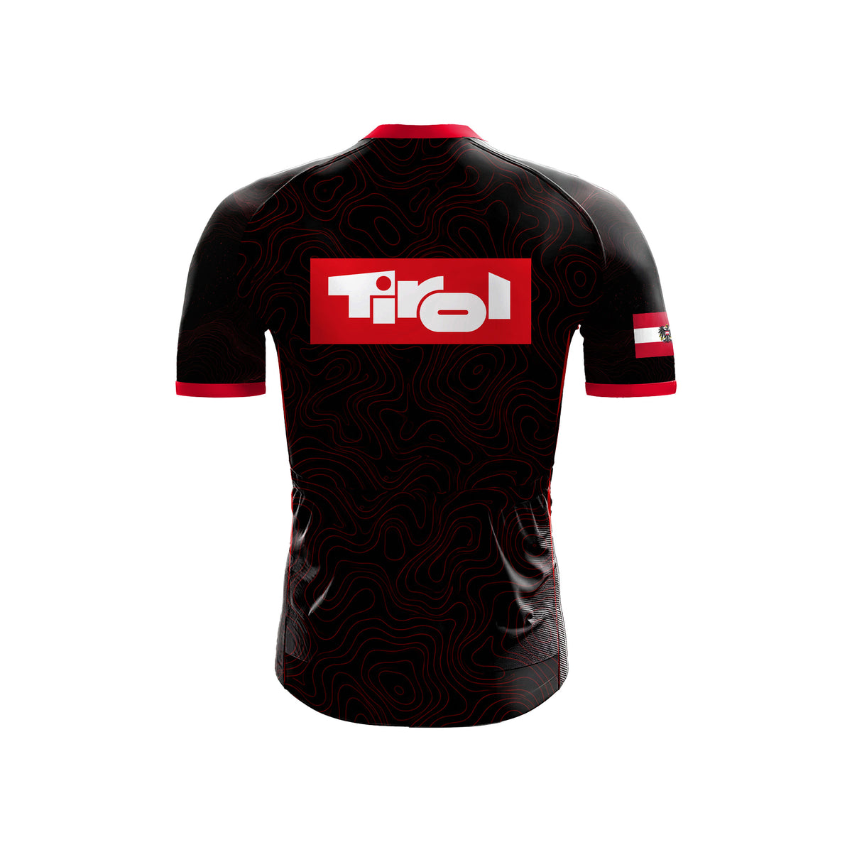 Kurzarm-Radtrikot für Herren „Belgian Surrealismus“