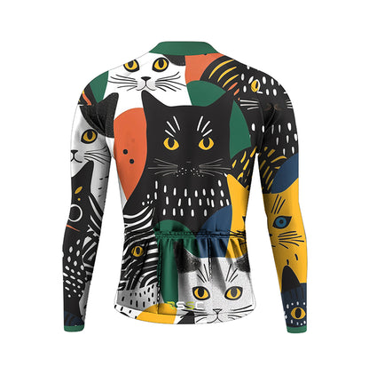 A Bunch Of Cats Men's Long Sleeve Cycling Kit (Clearance Sale)