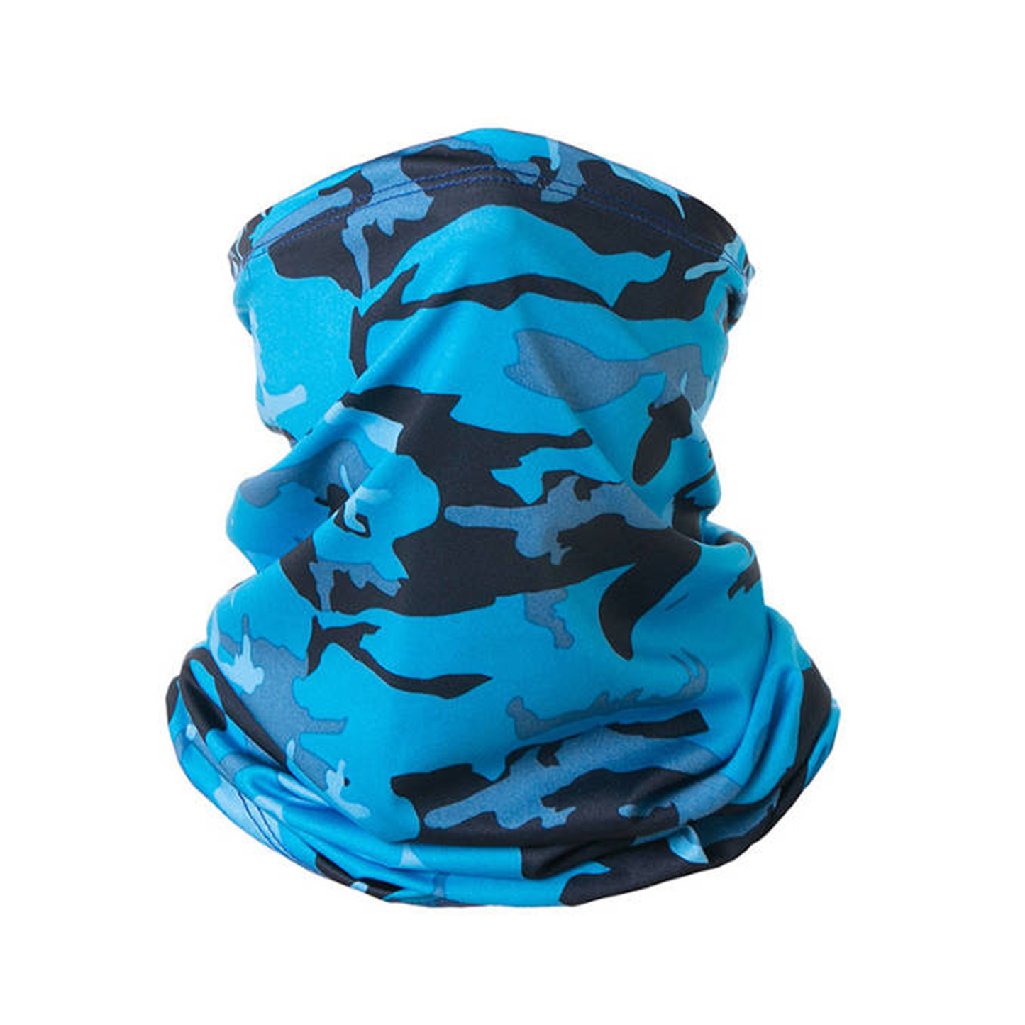 Royal Blue Camouflage Faceguard Anti Pollution Scarf Face Cover