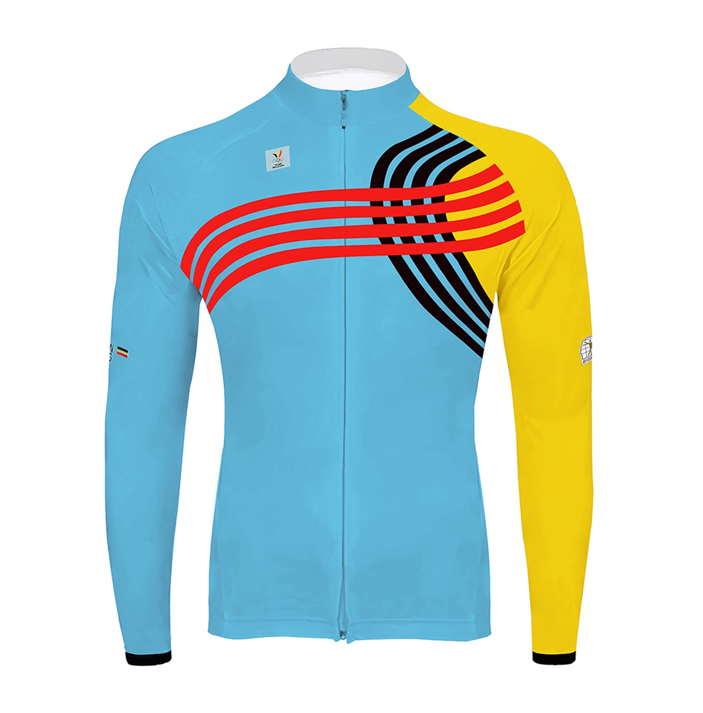 2025 Belgian National Team Cycling Jersey Men's Long Sleeve Cycling Kit