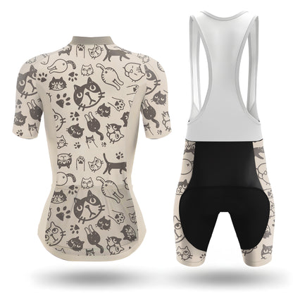 Cat Parade Women's Short Sleeve Cycling Kit