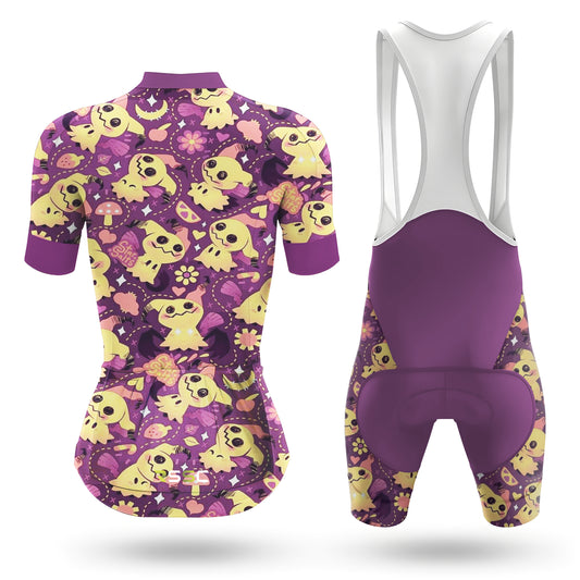 Cute Mimikyu Women's Short Sleeve Cycling Kit