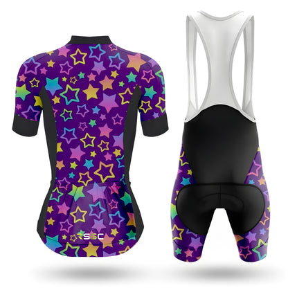 Shining Stars Women's Short Sleeve Cycling Kit