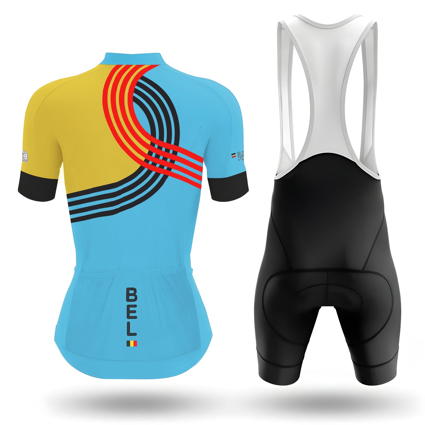 2025 Belgian National Team Cycling Jersey Women's Short Sleeve Cycling Kit