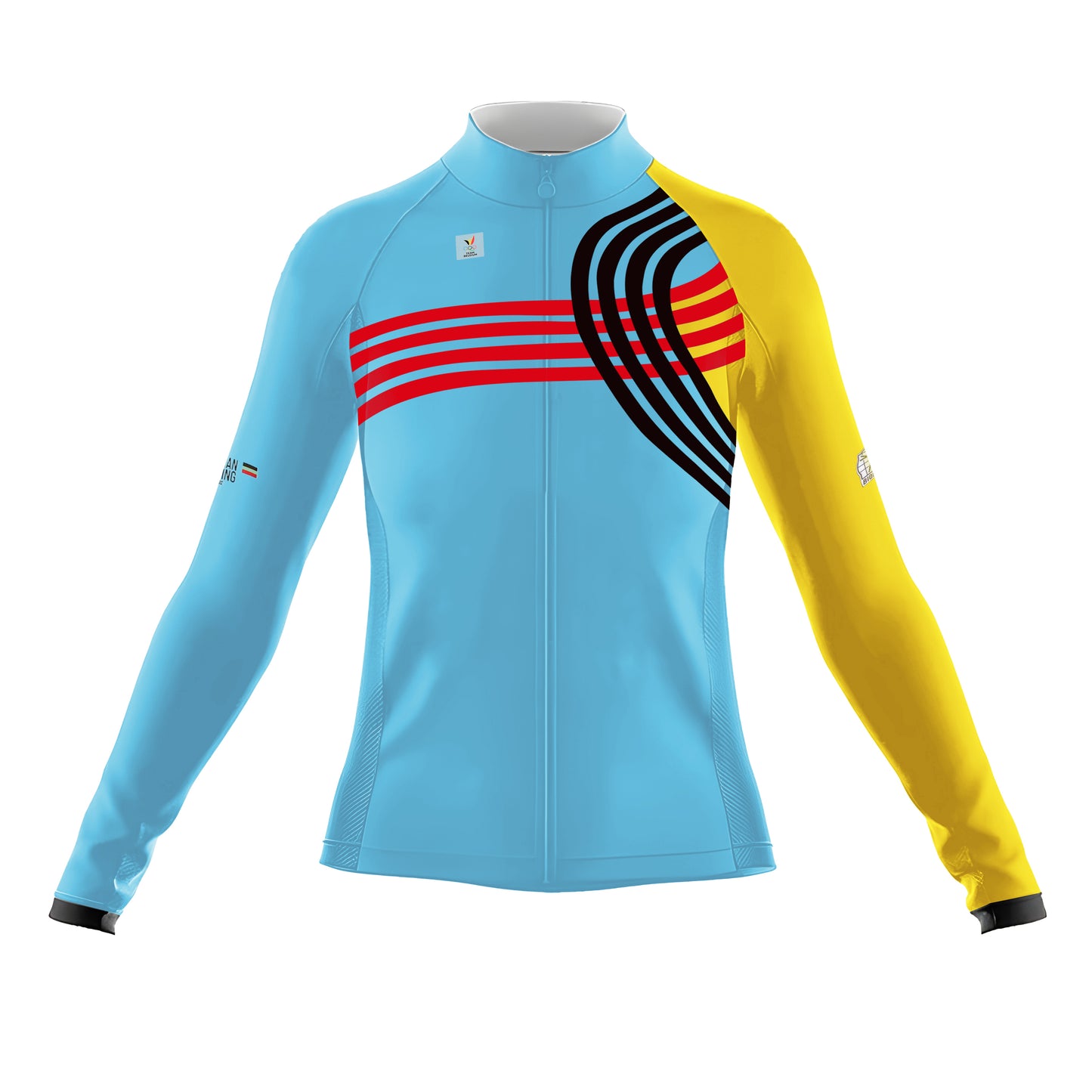 2025 Belgian National Team Cycling Jersey Women's Long Sleeve Cycling Kit