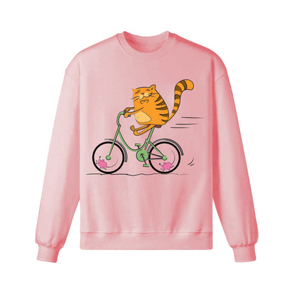 Sweat-shirt cycliste buveur de café