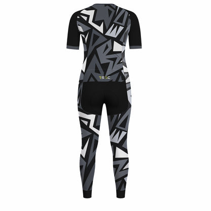 Blackout Shapes Men's Short Sleeve Triathlon Suit