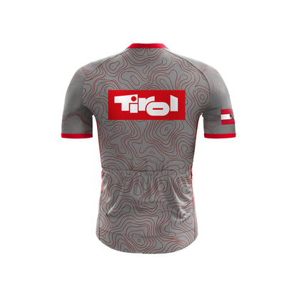 Kurzarm-Radtrikot für Herren „Belgian Surrealismus“