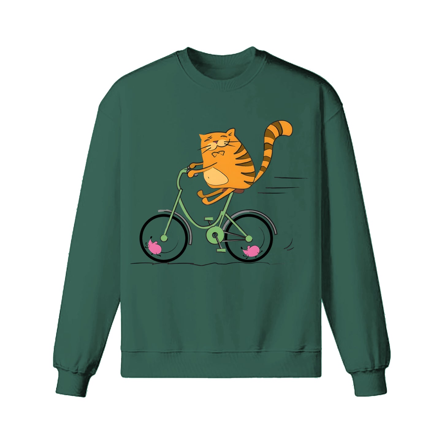 Sweat-shirt cycliste buveur de café