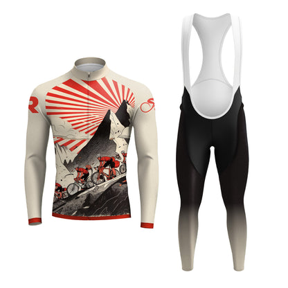 Crimson Ascent Pro Men's Long Sleeve Cycling Kit