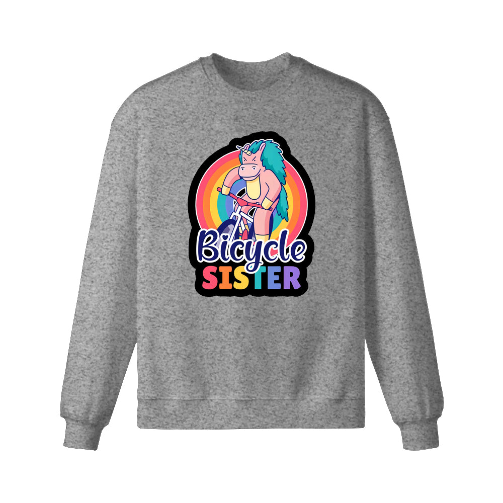 Bicycle Unicorn Sister for Sibling Sweatshirt