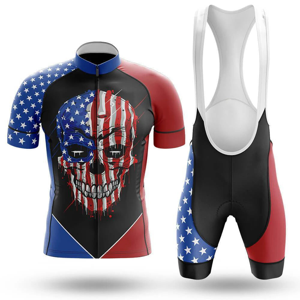 USA Skull Men's Short Sleeve Cycling Kit | Rsscsports