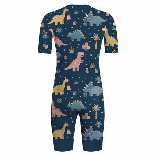 Dinosaur Pattern Men's Triathlon Suit