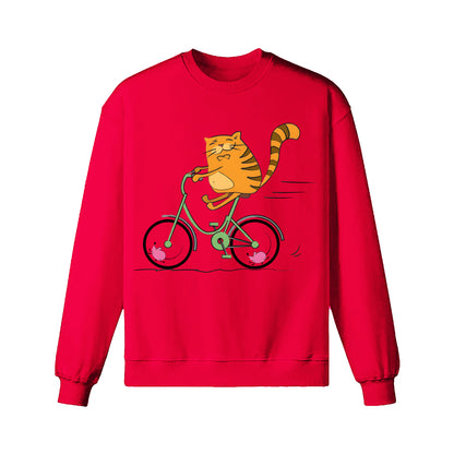 Sweat-shirt cycliste buveur de café