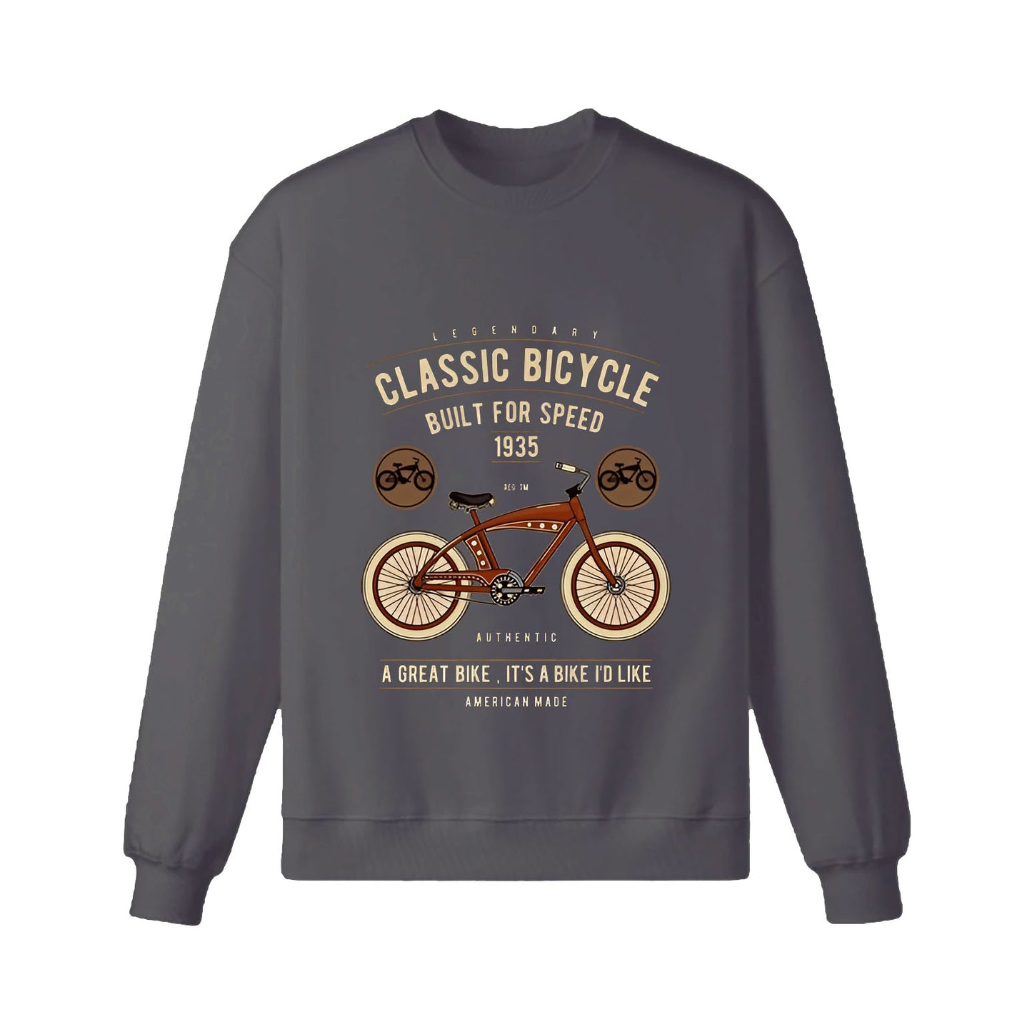 Sweat-shirt cycliste buveur de café