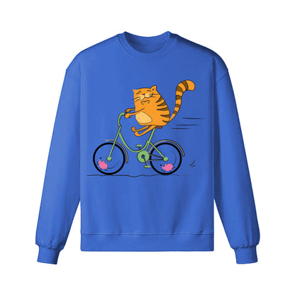 Sweat-shirt cycliste buveur de café