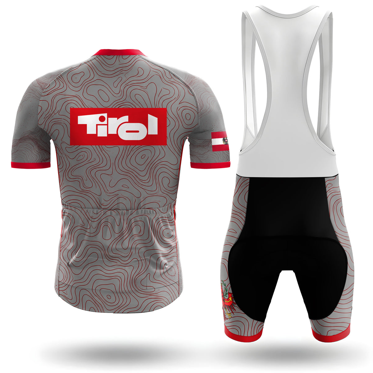 Kurzarm-Radtrikot für Herren „Belgian Surrealismus“