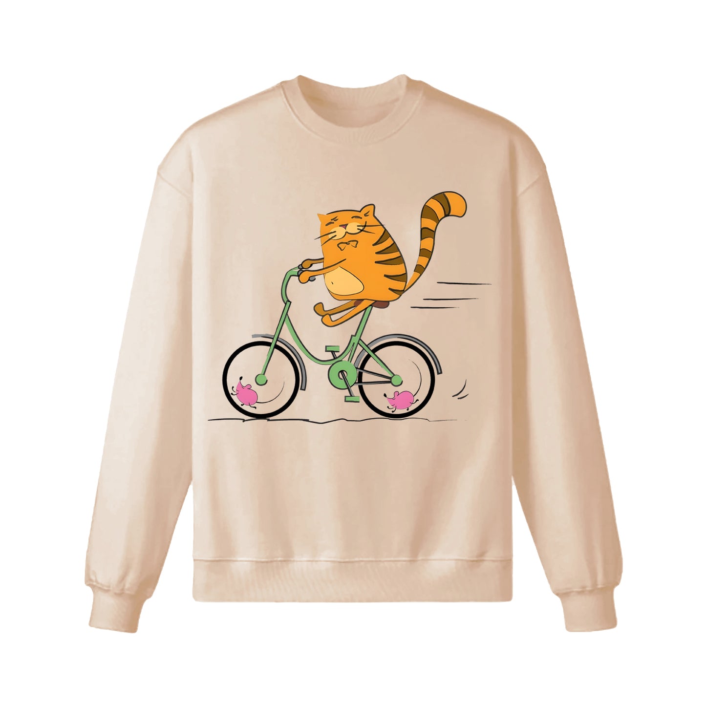Sweat-shirt cycliste buveur de café