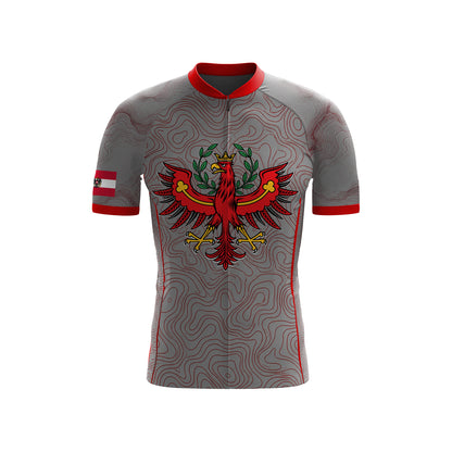 Kurzarm-Radtrikot für Herren „Belgian Surrealismus“