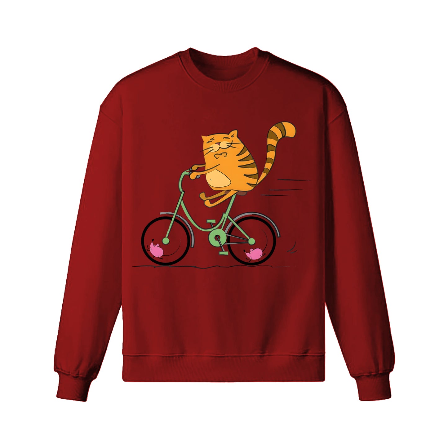 Sweat-shirt cycliste buveur de café