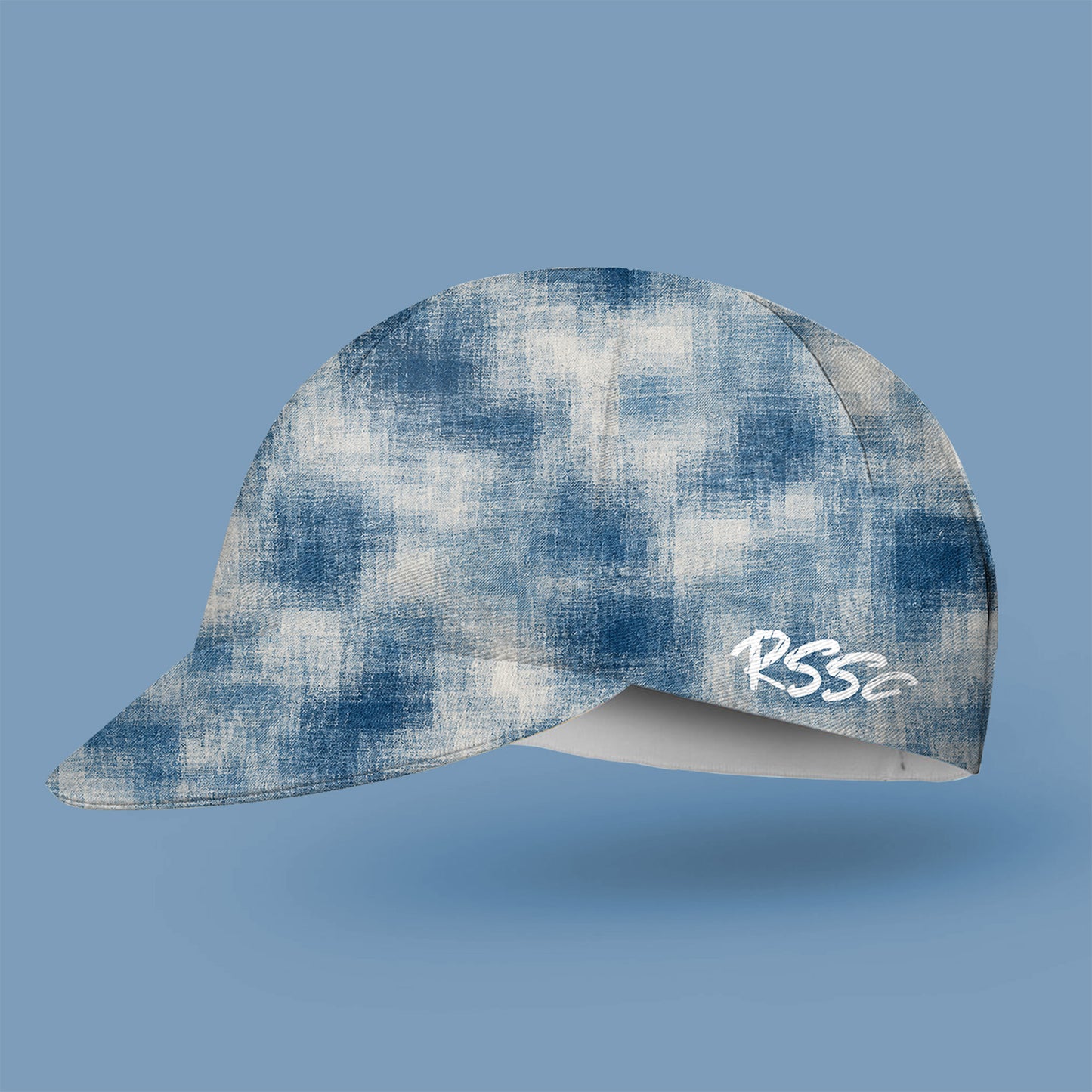 Blurred Blue Print Cycling Cap